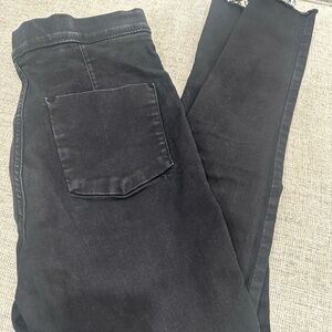 Free People Black Ankle Jeans woman waist 29”